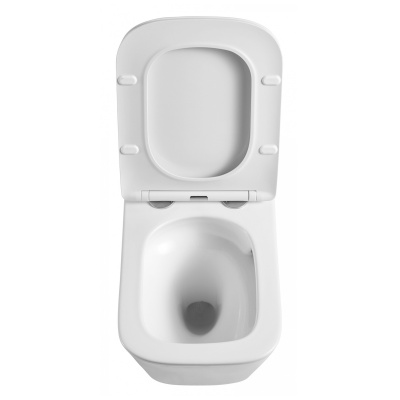 Унитаз подвесной безободковый Teramo AZ-0052-UQ Торнадо с сиденьем микролифт Azario фото в интернет-магазине Русалия