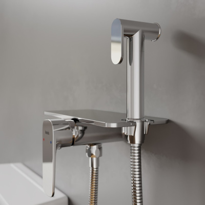 Смеситель IDDIS с гигиеническим душем встраиваемый полка Axes (AXESBSHi08) фото в интернет-магазине Русалия