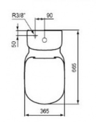 Унитаз с бачком Tempo T331201+T427301 Ideal Standard фото в интернет-магазине Русалия