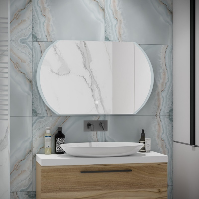 Зеркало с подсветкой Polaris 1200х700 открытая подсветка ЗЛП903 Continent фото в интернет-магазине Русалия