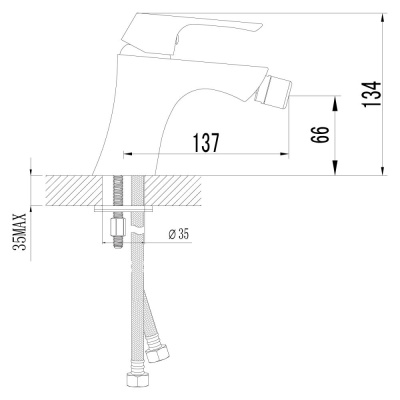 Смеситель для биде Lemark Unit (LM4508C) фото в интернет-магазине Русалия