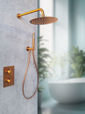 Душевая система с термостатом AltroBagno Unione 040410 BC AltroBagnoUnione040410BC фото в интернет-магазине Русалия