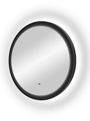 Зеркало с подсветкой Planet Black d700 бесконтактный овальный сенсор ЗЛП1188 Continent фото в интернет-магазине Русалия