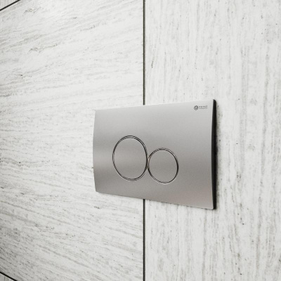 Клавиша смыва Виктория PN44061SC матовый хром Point фото в интернет-магазине Русалия