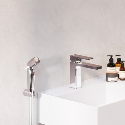 530300000 Gala смеситель для умывальника с гигиеническим душем, хром Damixa фото в интернет-магазине Русалия