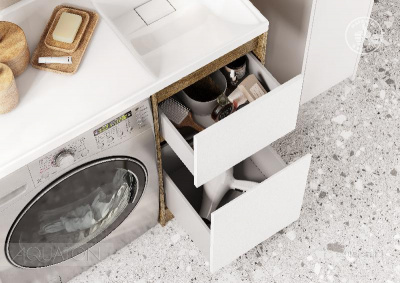 Тумба под раковину AQUATON Лондри 40 Дуб Кантри без фасада 1A267001LHDY0 фото в интернет-магазине Русалия