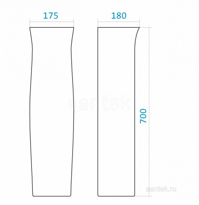 Пьедестал Анимо 1WH110587 Santek фото в интернет-магазине Русалия