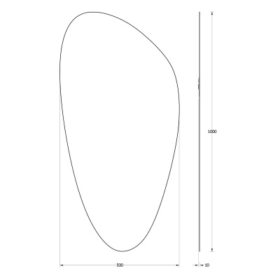 Зеркало настенное Primary EVOFORM 50х100 см, BY 0118 фото в интернет-магазине Русалия