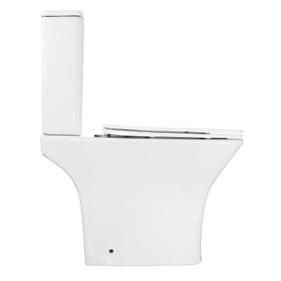 Унитаз безободковый AZ-1038A N Fretta Square с сиденьем микролифт Azario фото в интернет-магазине Русалия