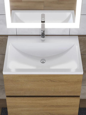 Раковина для ванной Uperwood Self 80х45х13,5 см, белая глянцевая 4538341002 фото в интернет-магазине Русалия