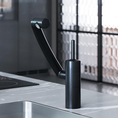 290007364 ARC смеситель для кухни, поворотный излив 236 мм (черный) фото в интернет-магазине Русалия