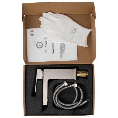 Смеситель для раковины FILARETE Fing FL5040NK, никель фото в интернет-магазине Русалия