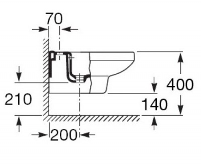 Биде подвесное Victoria Laura 35530500S Roca фото в интернет-магазине Русалия