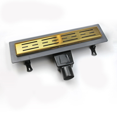 Душевой лоток Drain Leo-30 Gb матовое золото, 40 см RGW фото в интернет-магазине Русалия