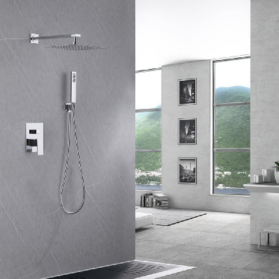 Душевая система ABBER Daheim AF8219 скрытого монтажа без излива, хром фото в интернет-магазине Русалия