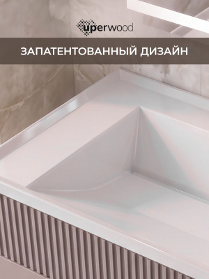 Раковина для ванной Uperwood Фокс (Fox) 100 см, белая глянцевая RFox100Wg фото в интернет-магазине Русалия