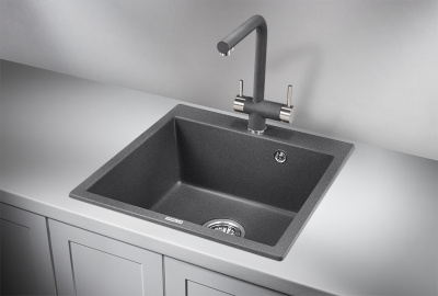 Кухонная мойка GRANULA (5102, ГРАФИТ) фото в интернет-магазине Русалия