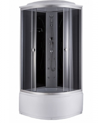 Душевая кабина с гидромассажем 90х90 NG-2508-14G черная Niagara фото в интернет-магазине Русалия