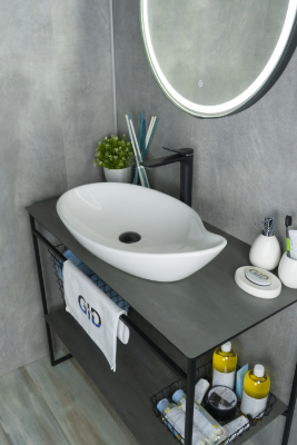 Раковина накладная овальная Simple-N N9052 GID фото в интернет-магазине Русалия