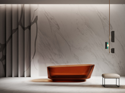 Прозрачная ванна ABBER Kristall AT9706Opal коричневая 170х80х58 см фото в интернет-магазине Русалия