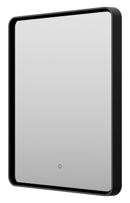 Зеркало Mercury 600x800 (черное) MER-Rett6-060/80-black Brevita фото в интернет-магазине Русалия