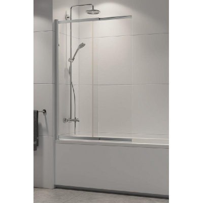 Шторка для ванны NEW TRENDY SENSI 100x150 P-0038 (хром) фото в интернет-магазине Русалия
