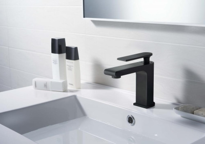 Смеситель для раковины Timo Anni (2761/03F) черный фото в интернет-магазине Русалия