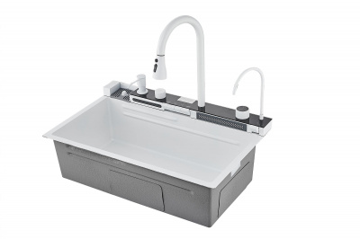 Мойка кухонная с водопадом Savol (S-SC001W) фото в интернет-магазине Русалия