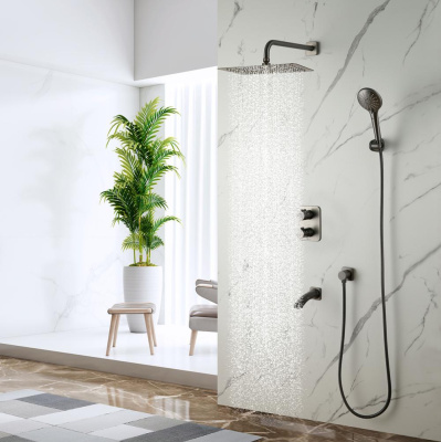 Душевая система Lemark Bronx встраиваемая (LM3742GM) фото в интернет-магазине Русалия