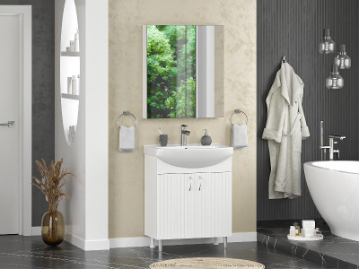 Тумба Изео 70 с раковиной Днепрокерамика Изео 70 Misty фото в интернет-магазине Русалия