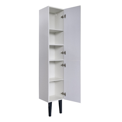 Шкаф-колонна Comforty Империя-35 белый глянец фото в интернет-магазине Русалия