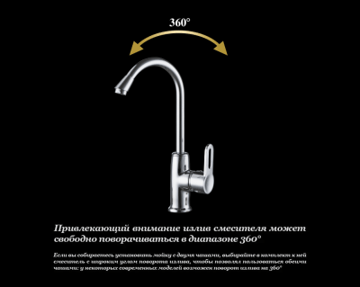 Смеситель для кухни DK Rhein Paulinus (DA1352401) фото в интернет-магазине Русалия