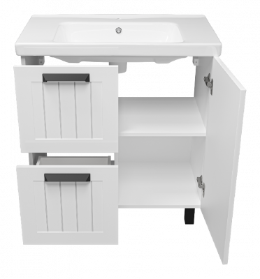 Тумба Спарта 80 с раковиной Dreja Harmonia 80 Misty фото в интернет-магазине Русалия