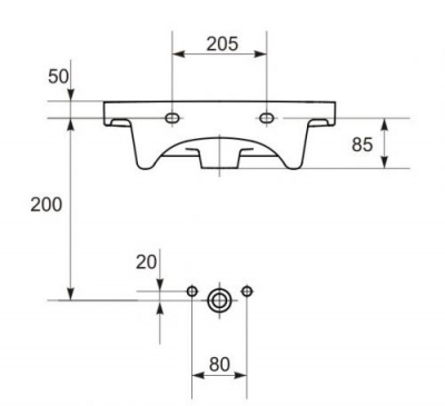 Раковина Easy 50 UM-ES50/1 Cersanit фото в интернет-магазине Русалия