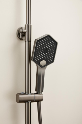 Душевая система HAIBA оружейная сталь (HB24726-3) фото в интернет-магазине Русалия