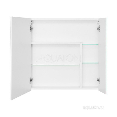 Зеркальный шкаф AQUATON Асти 70 белый 1A263402AX010 фото в интернет-магазине Русалия
