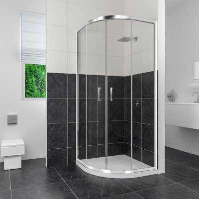 Душевой уголок 90х90 полукруг CL-54 RGW фото в интернет-магазине Русалия