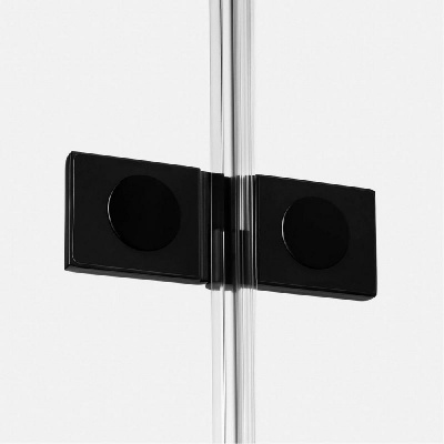 Душевое ограждение NEW TRENDY REFLEXA BLACK R 100x120x200 EXK-4947 (черный) фото в интернет-магазине Русалия