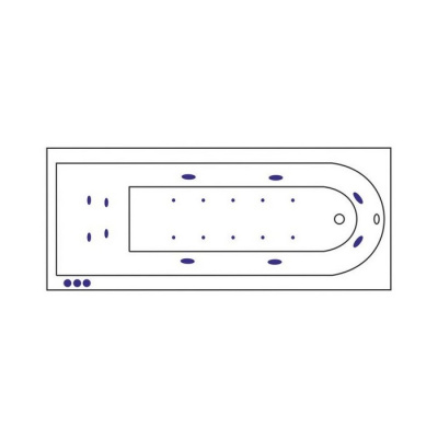 Гидромассажная ванна EXCELLENT Aurum 150x70 "LUX" (хром) WAEX.AUR15.LUX.CR фото в интернет-магазине Русалия