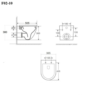 BOND F02-10 Унитаз подвесной безободковый с сиденьем с микролифтом фото в интернет-магазине Русалия