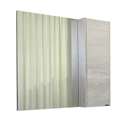 Зеркало-шкаф Бремен-90 дуб белый 00004142374 Comforty фото в интернет-магазине Русалия