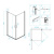 Душевой уголок RGW LE-30 800x800, профиль хром, стекло прозрачное фото в интернет-магазине Русалия