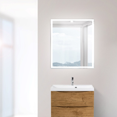 Зеркало со встроенным светильником, сенсорным выключателем и подогревом SPC-GRT-700-800-LED-TCH-WARM, 12W, 220-240V, 700x30x800 BelBagno фото в интернет-магазине Русалия