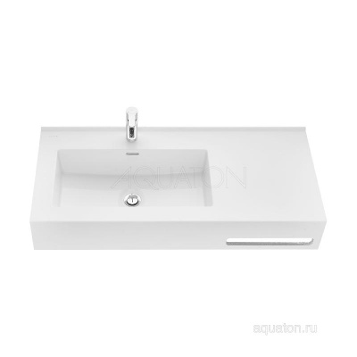Раковина AQUATON Квадро Про 100 левая 1A733331QA01L фото в интернет-магазине Русалия