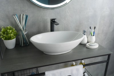 Раковина накладная овальная Simple-N N9021 GID фото в интернет-магазине Русалия