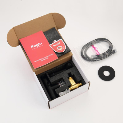 Гигиенический душ с термостатом Raglo R23.56.06, черный фото в интернет-магазине Русалия