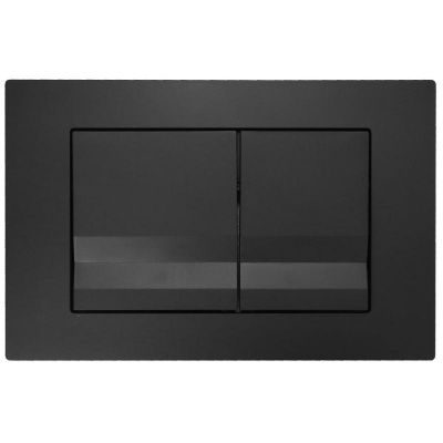 Кнопка смыва AZARIO NEW двойная, пластик, черный матовый (AZ-001.04) фото в интернет-магазине Русалия