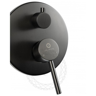 Душевая система встраиваемая FILARETE Roun FL1024BG, графит фото в интернет-магазине Русалия
