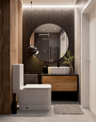 AQM1006 Унитаз напольный Rimless c сиденьем SoftClose, горизонт. выпуск, open back, 610x340x415мм AQUAme фото в интернет-магазине Русалия