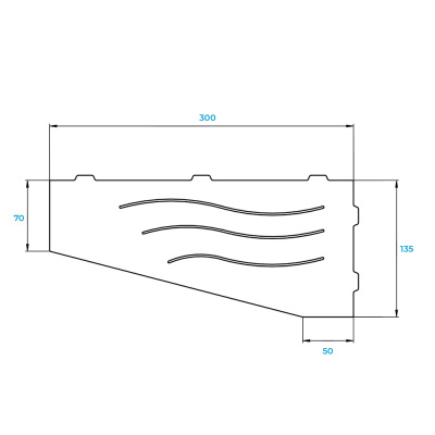 Полка в ванную комнату RGW MT-01B фото в интернет-магазине Русалия